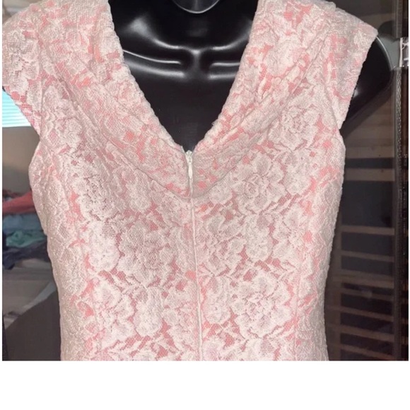 Antonio Melani Cream lace and Peach dress size 4 - Picture 6 of 15